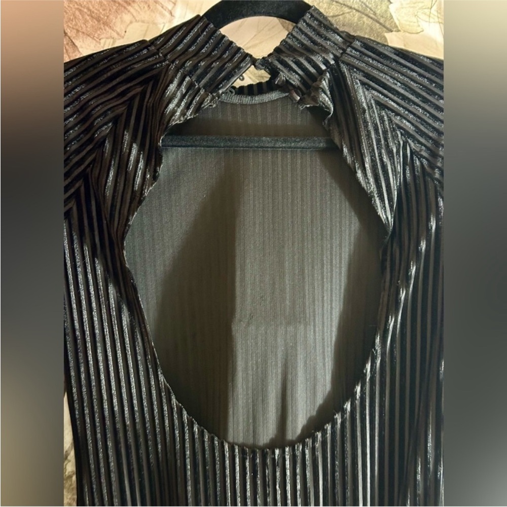 Lulu's Black Velvet Bodysuit NWOT - Picture 7 of 7